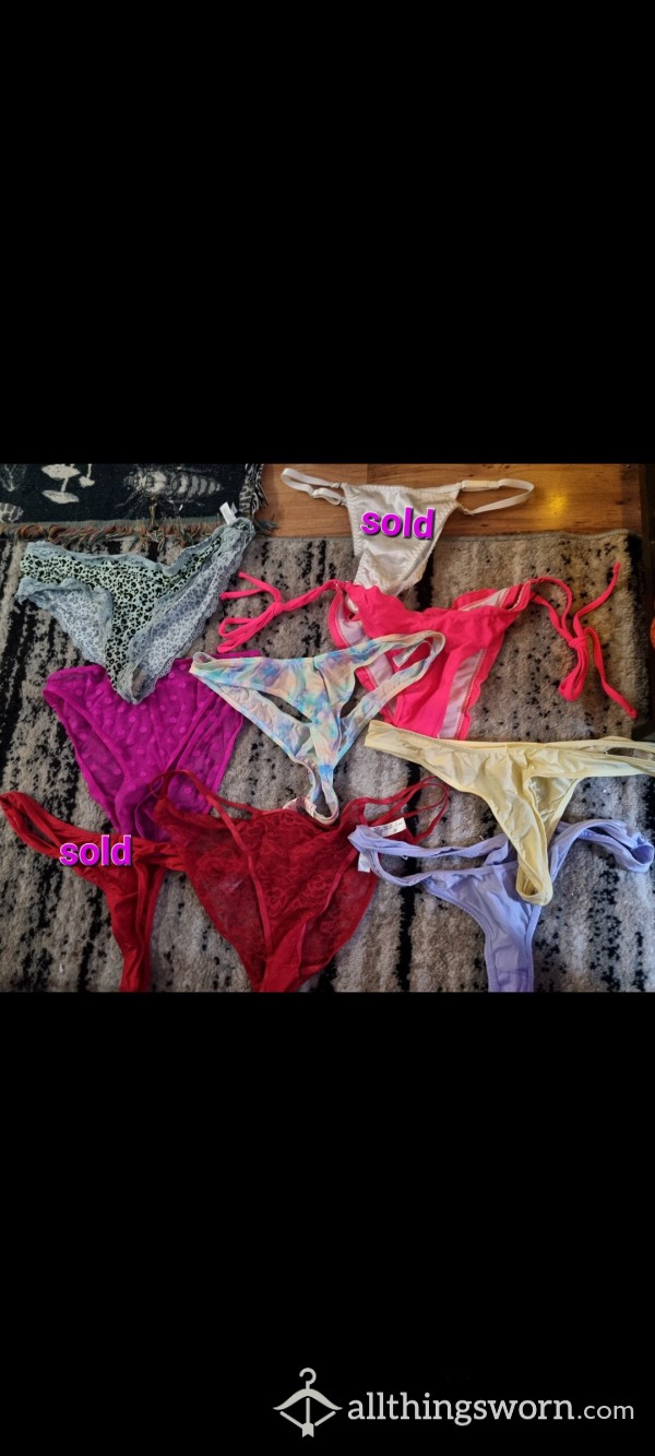 💦😈Deal: Panties & Thongs , £15 Each Or 2 For £25! 😈💦