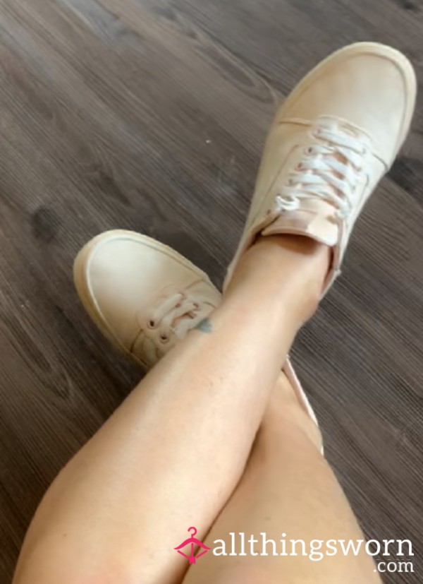 Super S**Y Light Pink VANs!! 💯🥵💋 Worn, Loved And I’d LOVE To Do Some Hot, Hot Content In Them!! 😍💋💯🥵