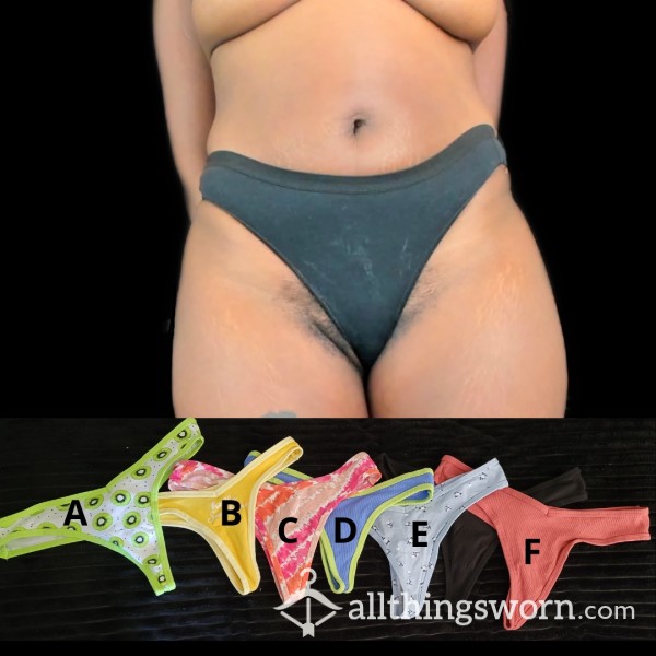 1. Creamy Cotton Thongs