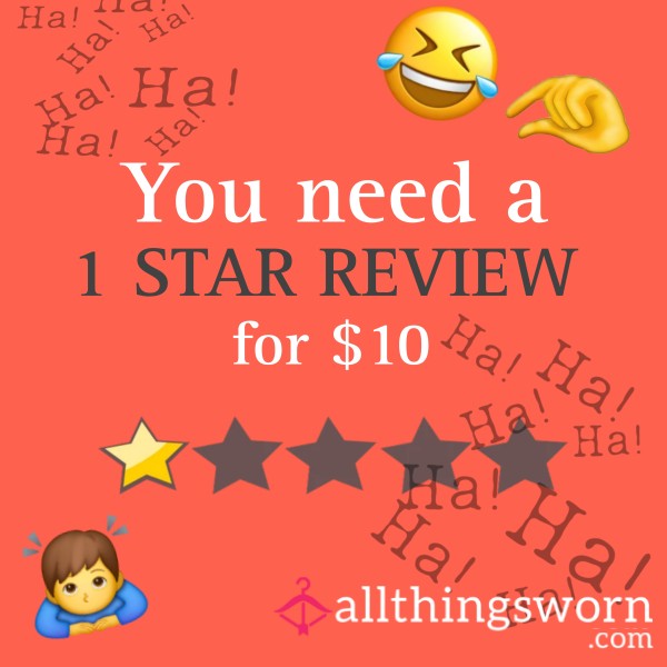 🌟 1 Star Rating