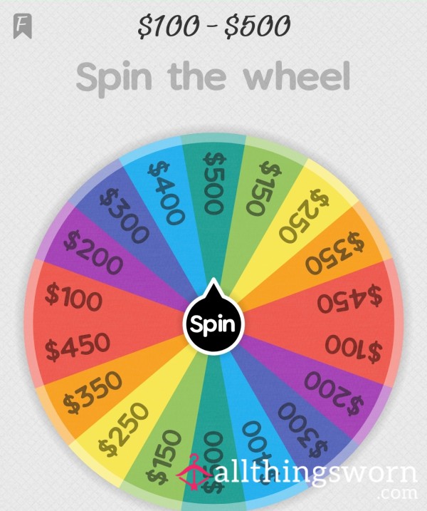 $100-$500 Findom Wheel