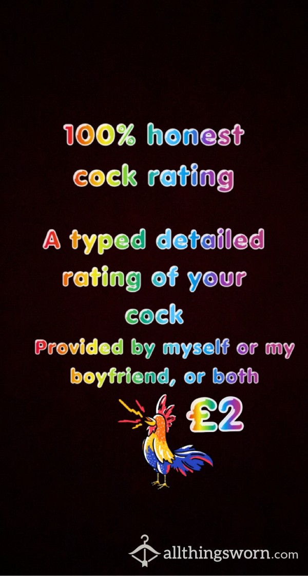 100% Honest C*ck Rating