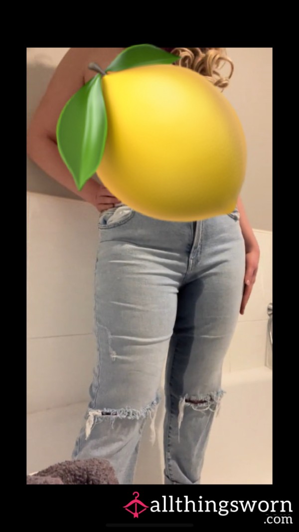 1:16 Topless Jeans Wetting Video 🍋