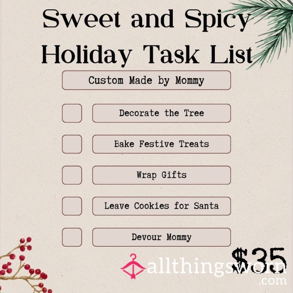 12 Days Of Mommy's Tasks