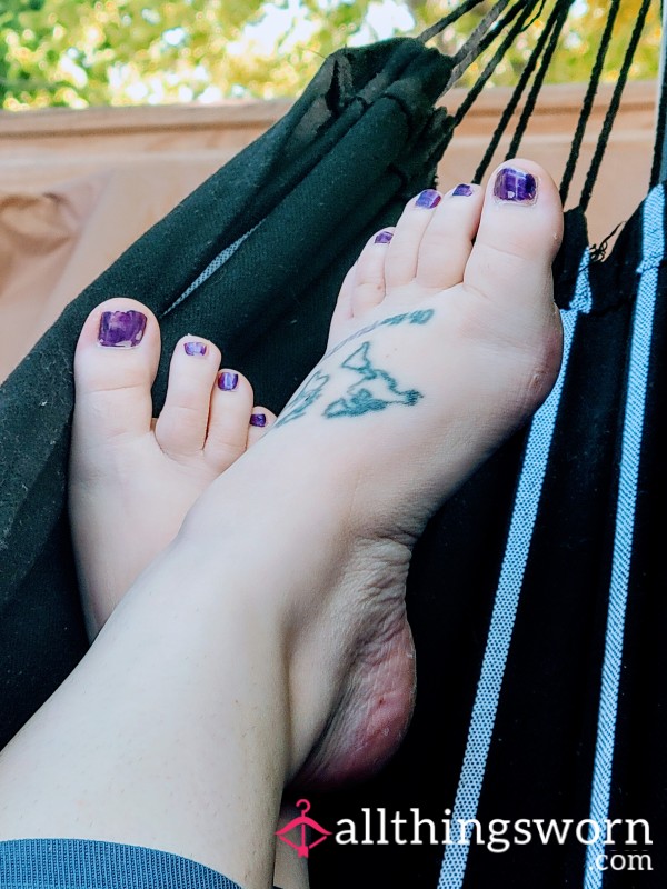 Pre-pedicure Feet Pics