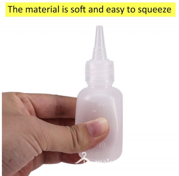 1oz Of C*m In A Squeezable Bottle.