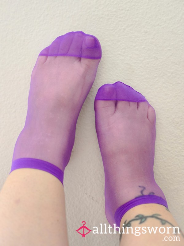 Purple Nylon Socks