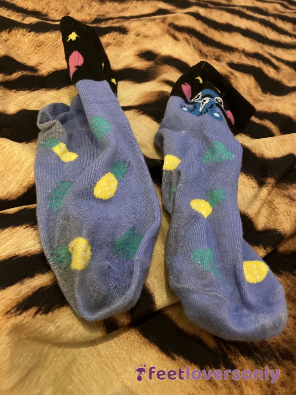 2 Days Old  Stitch (Disney) Worn Socks