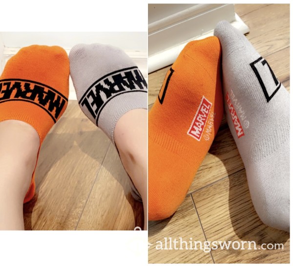 🧡 Marvel No Show Socks🧡 Orange Only 🧡