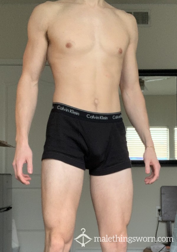 1 WEEK Worn CALVIN KLEIN (BLACK) Underwear Sweaty WITH C*m Jock Twink