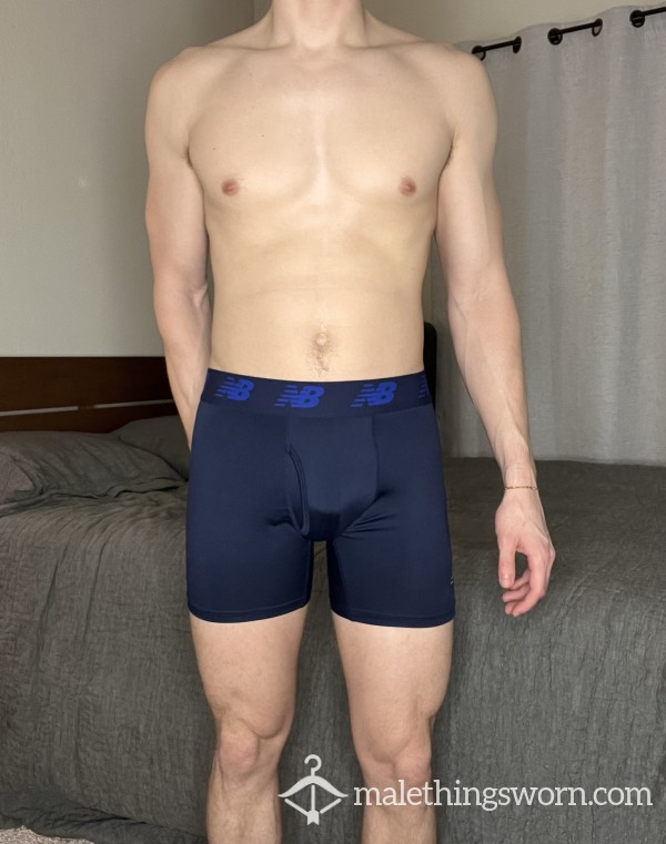 1 WEEK Worn NEW BALANCE Underwear Sweaty WITH C*m Jock Twink (DARK BLUE)