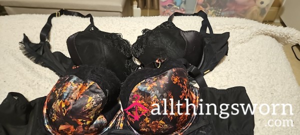 2 Well Worn Bras