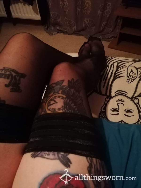 20 Denier Black Stockings