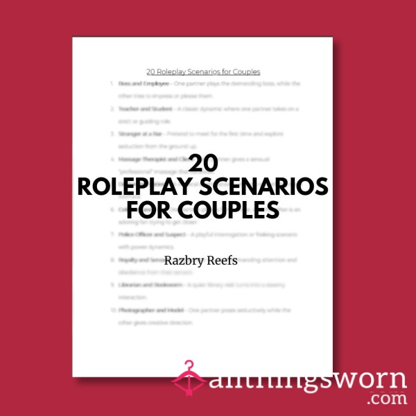 20 Roleplay Scenarios For Couples