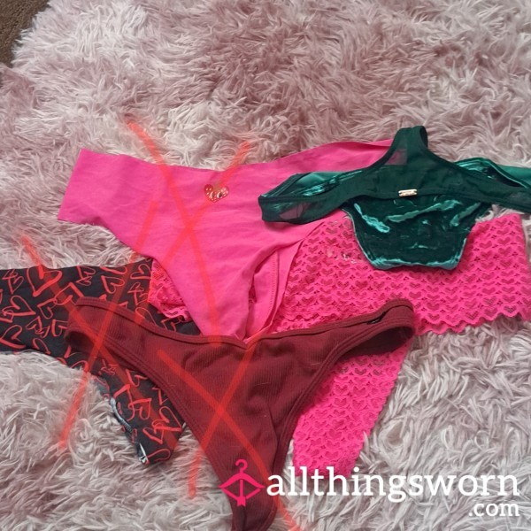 24 Hr Wear Pick Your Poison Victoria's Secret Pink Thongs