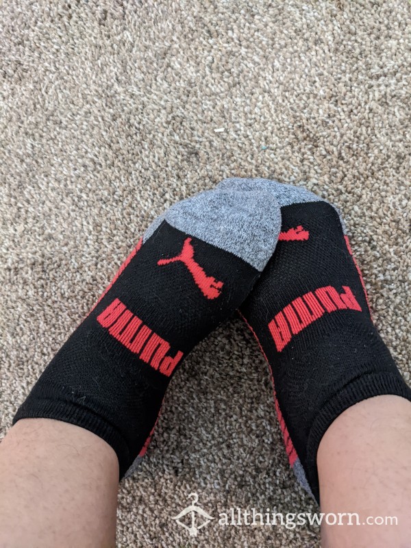 24hr Pumas Ankle Socks Very Well Worn