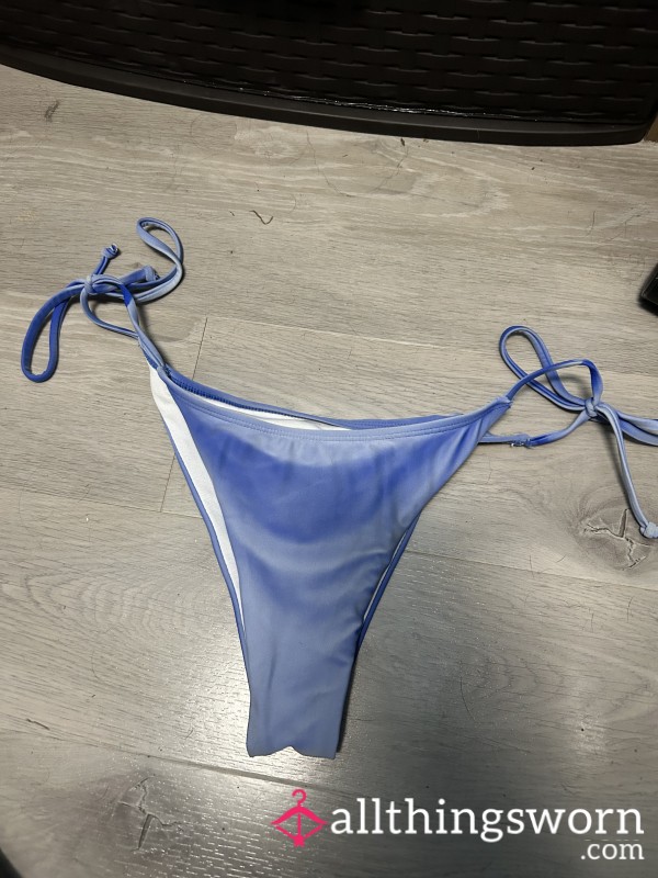 Faded Blue Bikini Bottoms