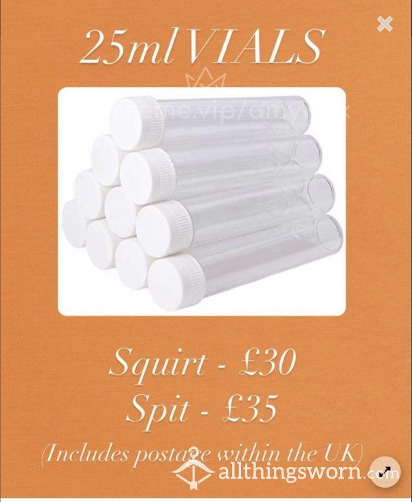 25ml SQUIRT/sp*t VIALS