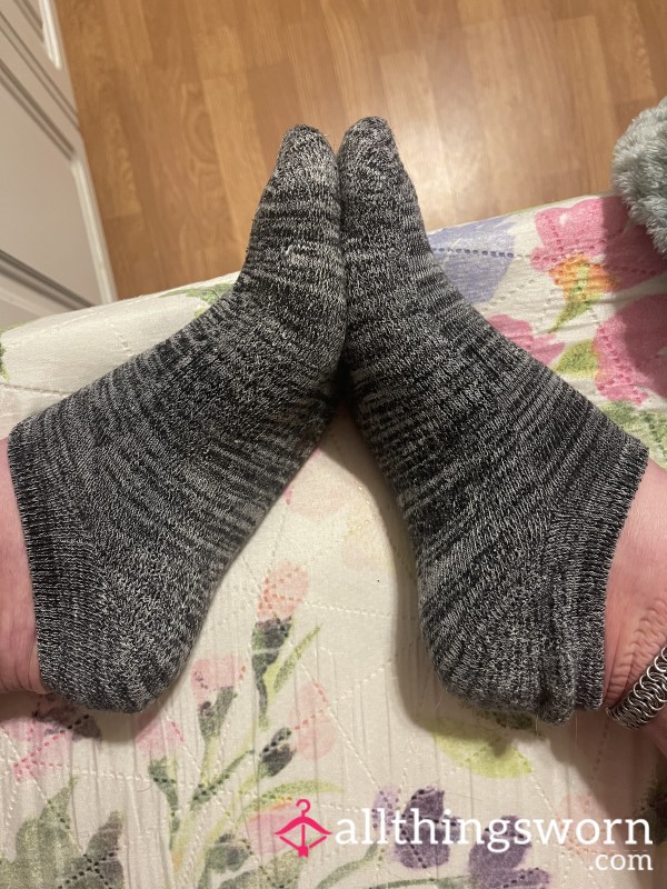 2day Grey Thick Ankle Socks US Shipping