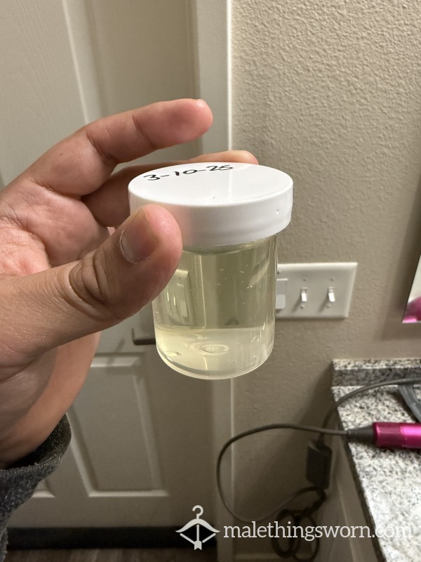 2oz Of Liquid Yellow From Pierced D*ck