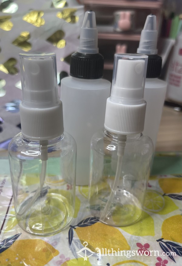 💦🍋🛁 2oz & 3oz Vials - Squeeze Bottle Or Pump Spray - Goddess Drinks 🛁🍋💦