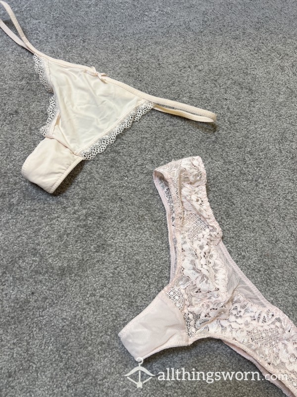 2x Naughty Nude Thongs