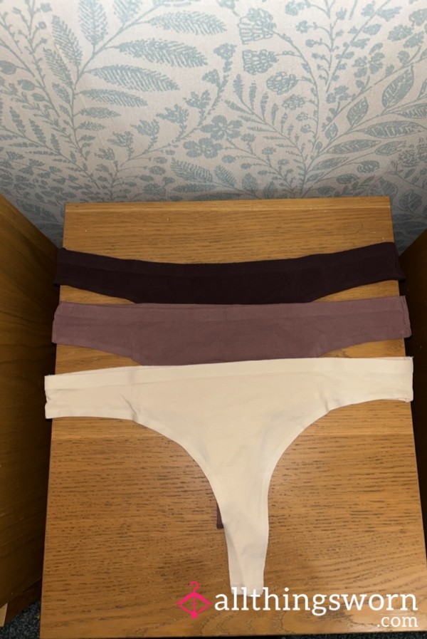 3 Cotton Brown Thongs