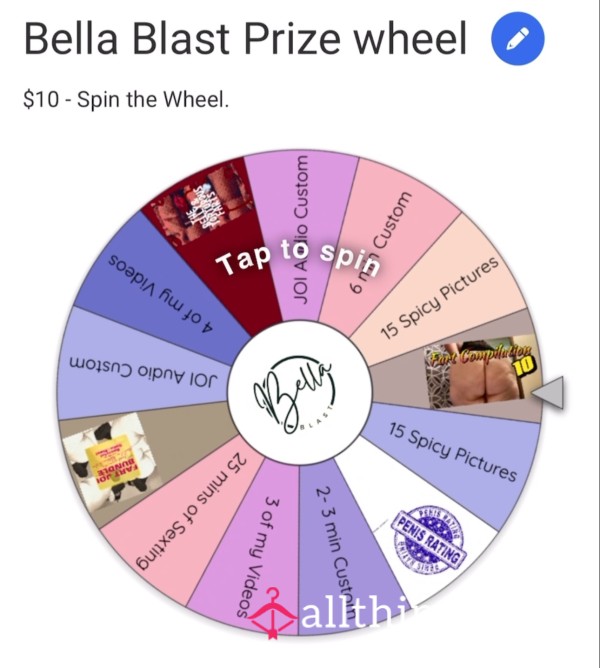 My Wheel  - $5 - Value $25-150