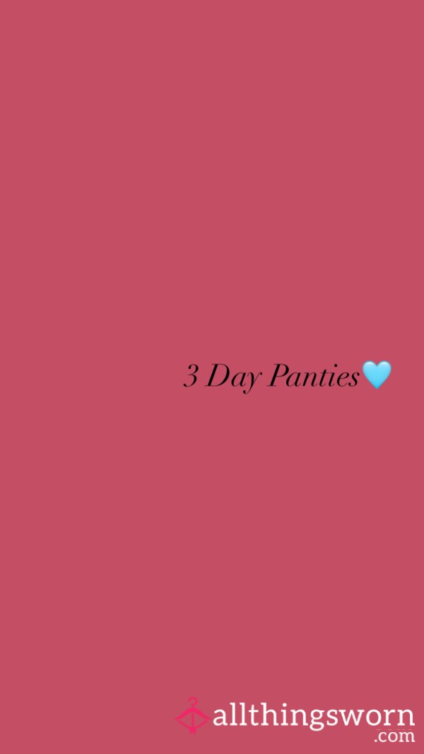 3 Day Panties🩵