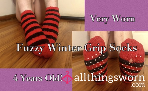 3 Day Wear Smelly Sweaty Fuzzy Socks!