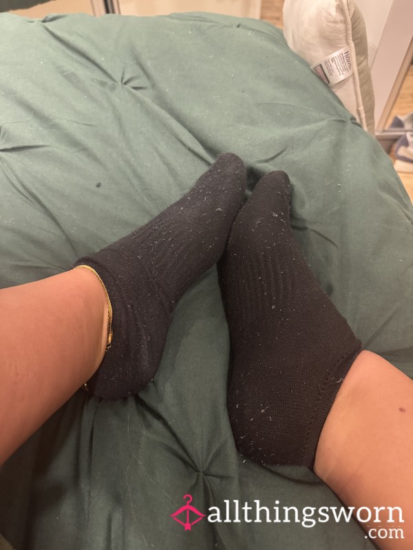 3 Day Worn Black Ankle Socks