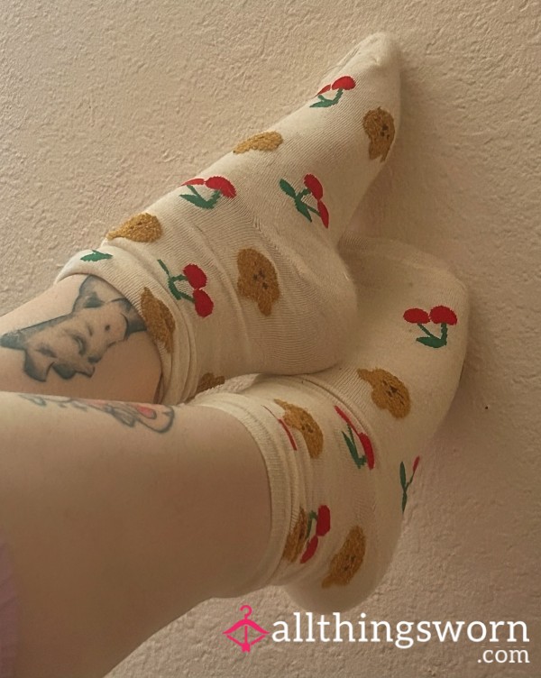 Smelly Kawaii Socks - Bears & Cherries