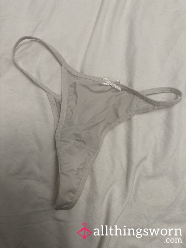 3 Days Worn Creamy Thong.