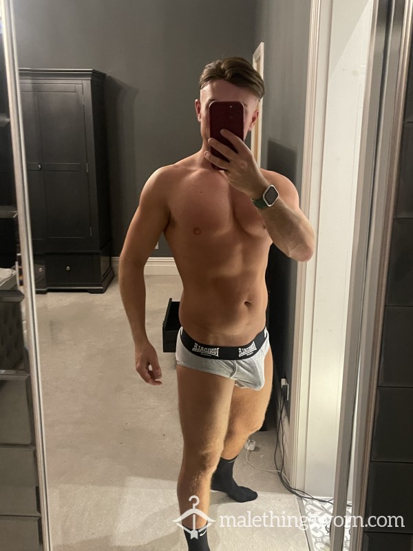 3 Days Worn Grey Briefs