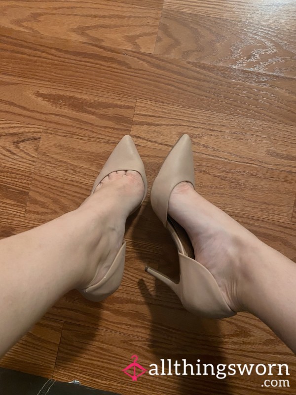 3 Inch Light Pink/Tan High Heels