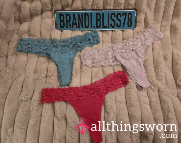 💌 3- LACE PANTY BUNDLE DEAL 💌