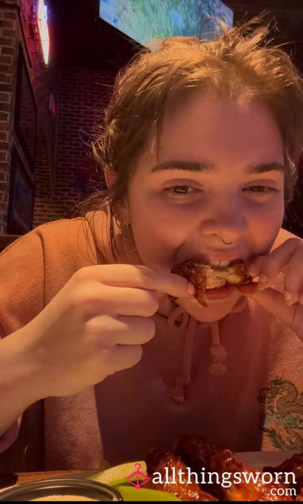 3+ Min Video MUKBANG Of BBQ Wings 🪽