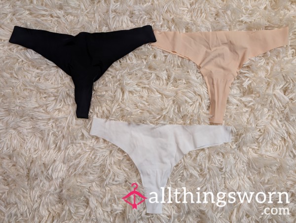 3️⃣ Pairs Of Used No-Show Thongs