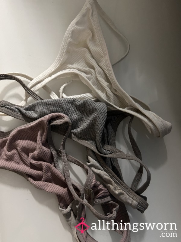 3 Pairs Of USED Thongs