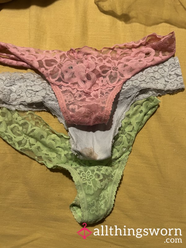 3 Pairs Of Very Mucky Pretty Thongs