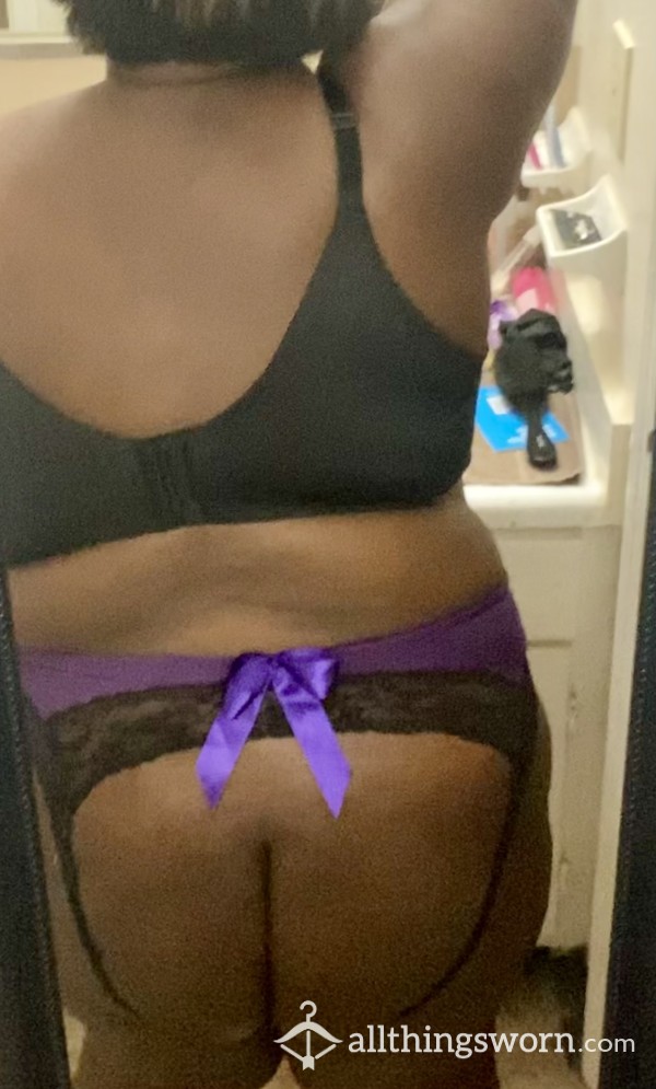 S**y Purple A**less Panties