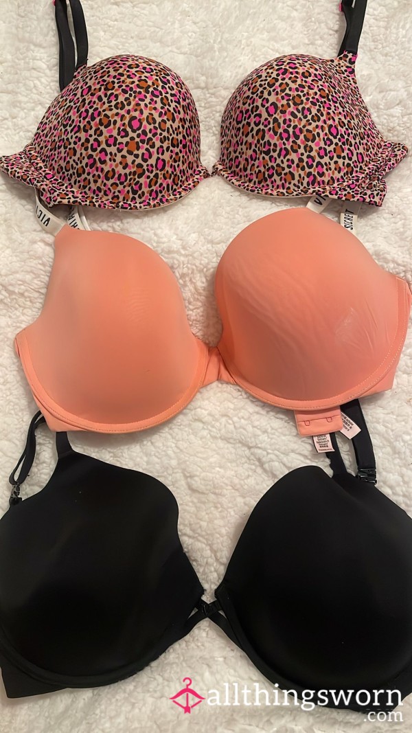 3 Victoria's Secret Bras Size 36 Tripple F (Price Is Per Bra)