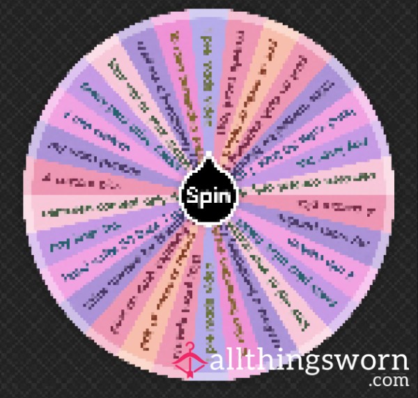 🙇🏻💞 Humilation Tasks Wheel ♡ £5 To Spin! ♥️🔐