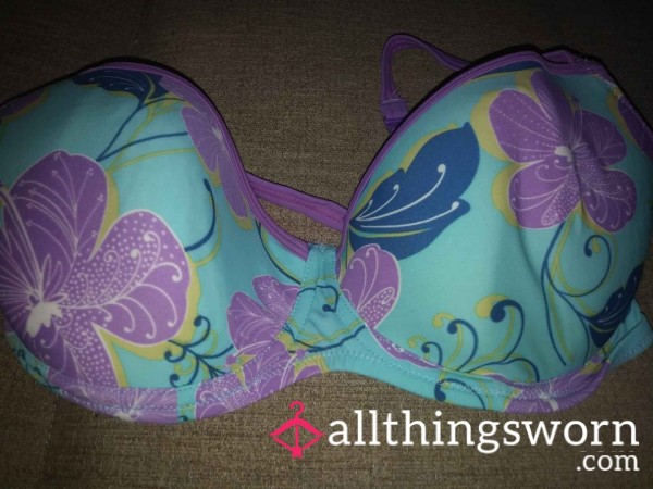 34DD// Flower Bikini Top