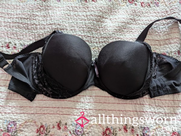 34K// Black Bra