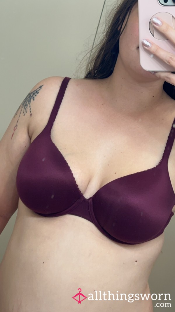 36D Dark Red Bra