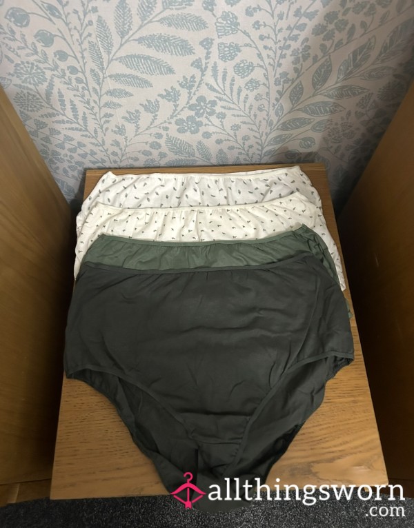 4 Cotton Granny Panties