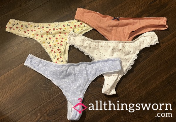 4 Cotton Thongs Ready To Wear… Comfy