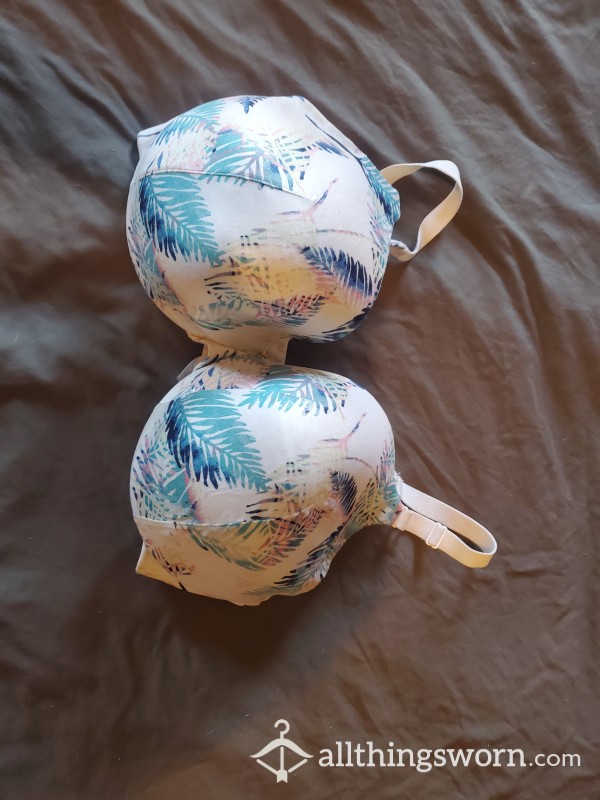 40 DDD Leaf Print Bra