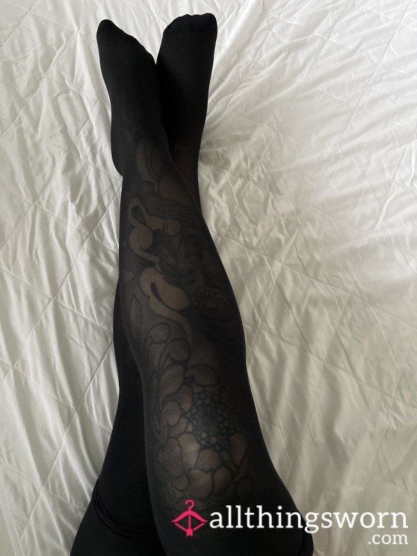 40 Denier Black Tights .